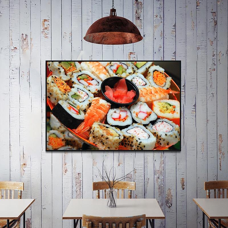 Японский Ресторан Тема Декоративная Живопись Суши Декоративный Плакат Холст Картина Плакат Украшения Подарки