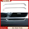 2Pcs/set Car Under Air Conditioning AC Vent Sticker Trim for BMW X1 F48 2016 2017 2018   Decoration Strip