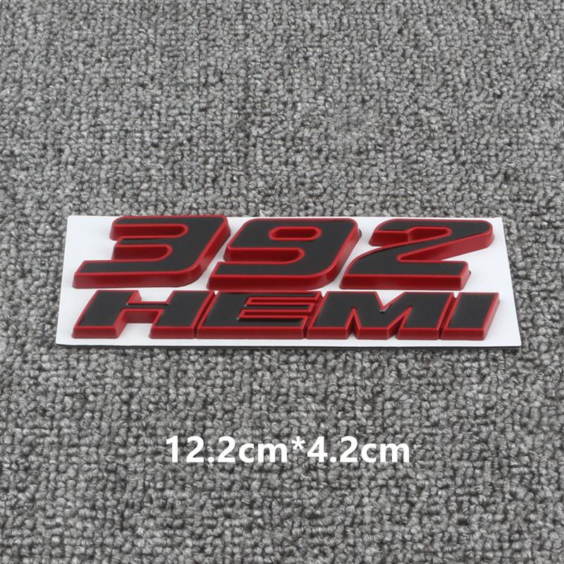 3D Metal 392 6.4L Hemi Engine Logo Badge Emblem Car Stickers For Dodge Charger Dart Caliber Journey Car Styling Accessories LL1