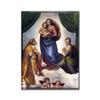 Raphael Sistine Madonna Famous Canvas Painting Madonna of Jesus Poster and Print Wall Art Pictures for Living Room Decor Cuadros