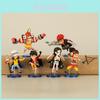 Набор фигурок One Piece ПВХ Аниме Мультфильм Луффи Робин Усопп Фрэнки Кид Фигурки 7 см Коллекционные