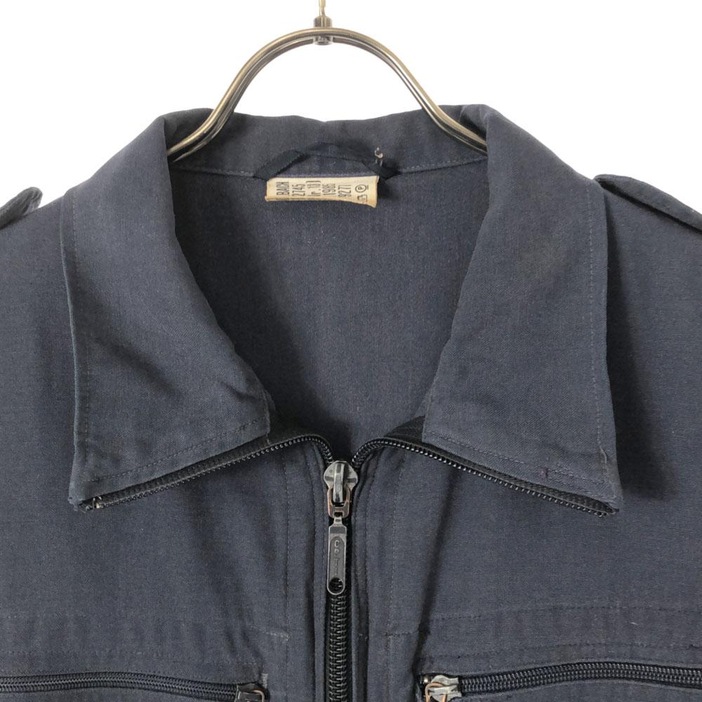 НЕМЕЦКАЯ ВОЕННАЯ 80-х Герб Военная куртка Темно-синий Старый винтажный Мужская Б/У