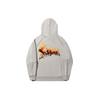 Li Ning X OG Slick Cartoon Anime Flame Pullover Sweatshirt Unisex Sweatshirt Oatmeal-Gray AWDT725-3