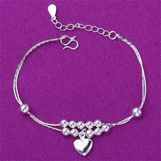 Серебряный многослойный браслет из бусин для женщин - Модный корейский стиль, Идеальный маленький аксессуар или подарок