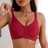European and American Seamless Solid Color Wireless Sports Lace Bra Comfortable Sexy No-rim Underwear