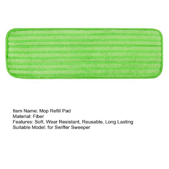 Многоразовая насадка для швабры Yousheng из микрофибры, высоко впитывающая, быстросохнущая, простая в установке, сменная накладка для швабры для пола, сменная насадка для подметальной машины Swiffer
