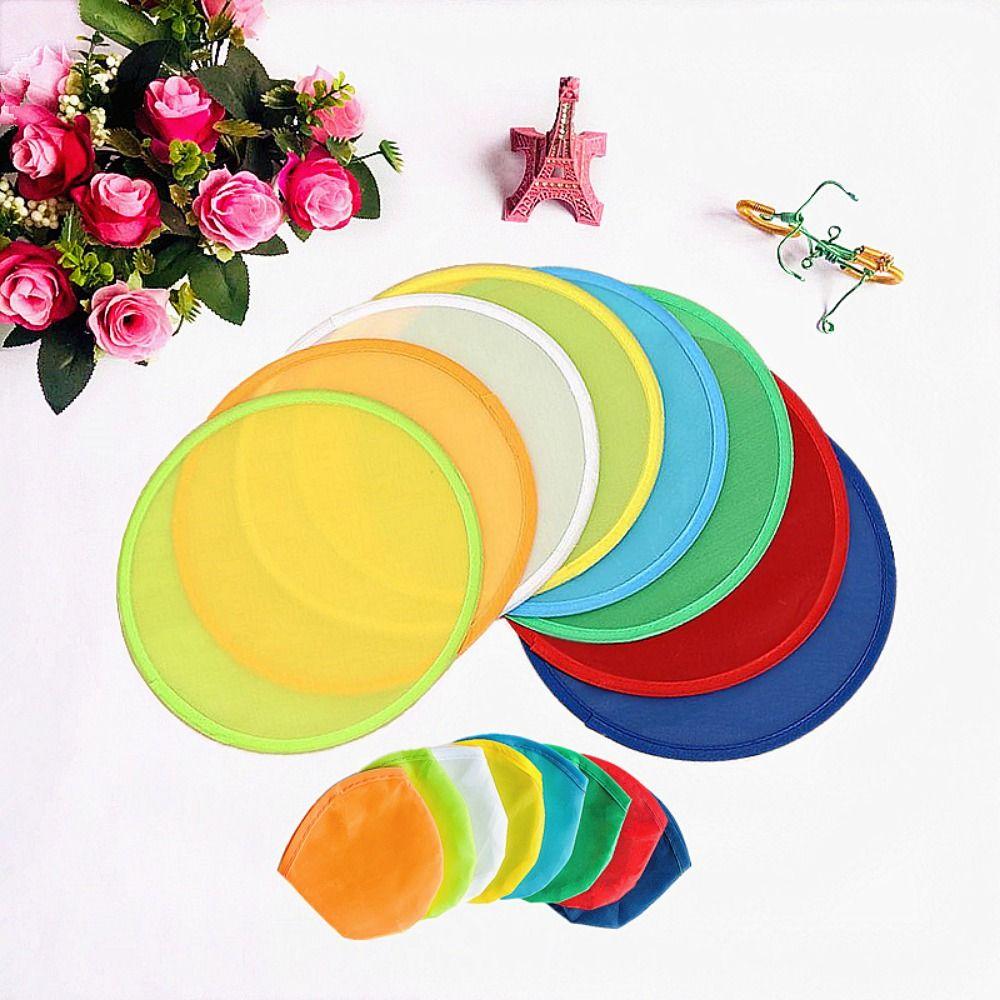 Складной летний веер 2023 года с карманом, круглый детский игрушечный складной веер для улицы, круговой веер