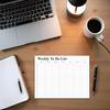 Weekly To Do List notepad, Hourly Schedule, Monday-Sunday, 6am-10pm,Task Planner & Activity Log Notepad – 8.5 x 11” Undated Daily & Hourly