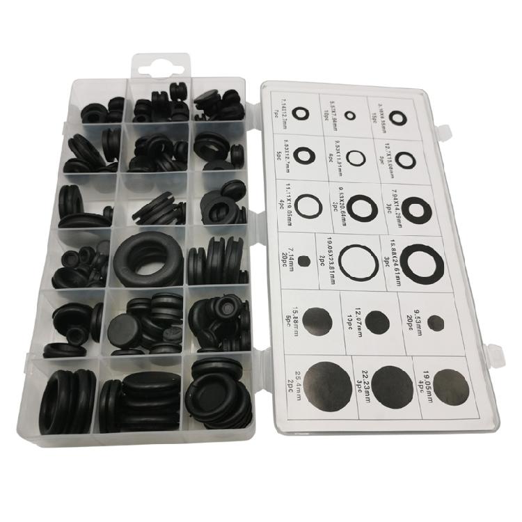Набор резиновых прокладок для проводов 125 шт. Кольца с проушинами