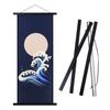 Benjia Tapestry Rod with Magnet, Natural Wood, A2 Poster Frame, 45cm Wide, Tenugui Poster Hanger, Furoshiki Cloth, Noren Rod, Namie Amuro Wall Hanging