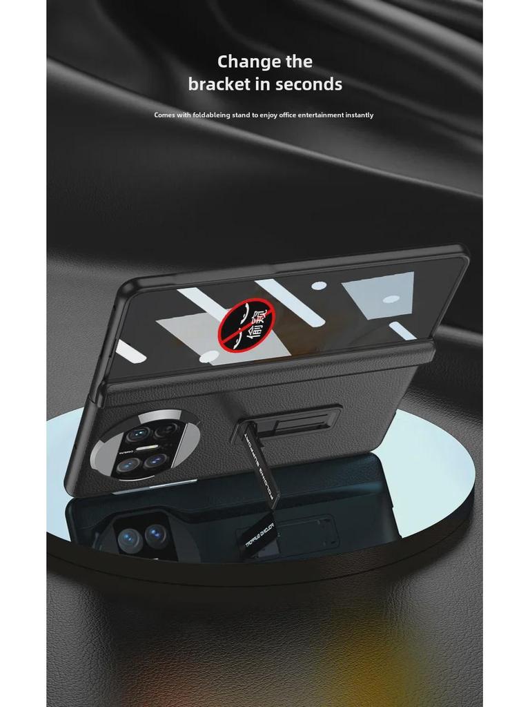 Чехол для Huawei Mate X3 Full-Cover Folding Screen из кожи для телефона — защита от писков и падений