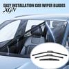 Durable Natural Rubber Wipers 3Pcs/Set Beam Wiper Blades for Chery Tiggo 8 Plus Pro All Weather Performance MAX 2020-2024, 23"+18"+9" Front
