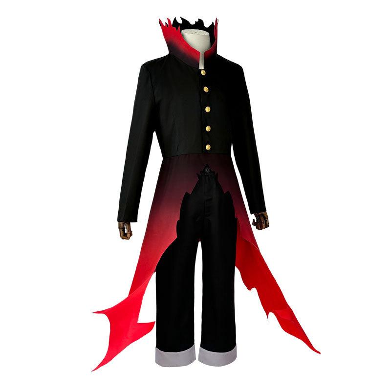 Dandadan Okarun Ken Takakura Cosplay Costume Wig Turbo Granny Powers Black Collar Uniform Curly Short Hair Halloween Party Suit