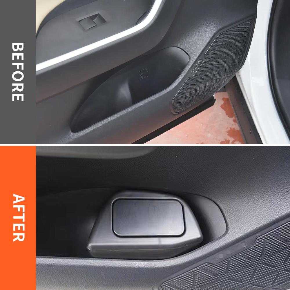 For 2019-2025 Toyota RAV4 XA50 MK5 Portable Plastic Car Storage Box Car Trash Can With Lid Garbage Waterproof Box Trash Bin