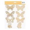 Wooden Silhouettes - Artemio - My Essentials - 8 Butterflies - DIY Decorations - FSC Unvarnished