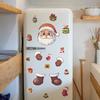 Fun-f349 Милый Санта-Клаус Праздничное украшение Наклейка на холодильник DIY Кухня Домашнее украшение Декоративные наклейки