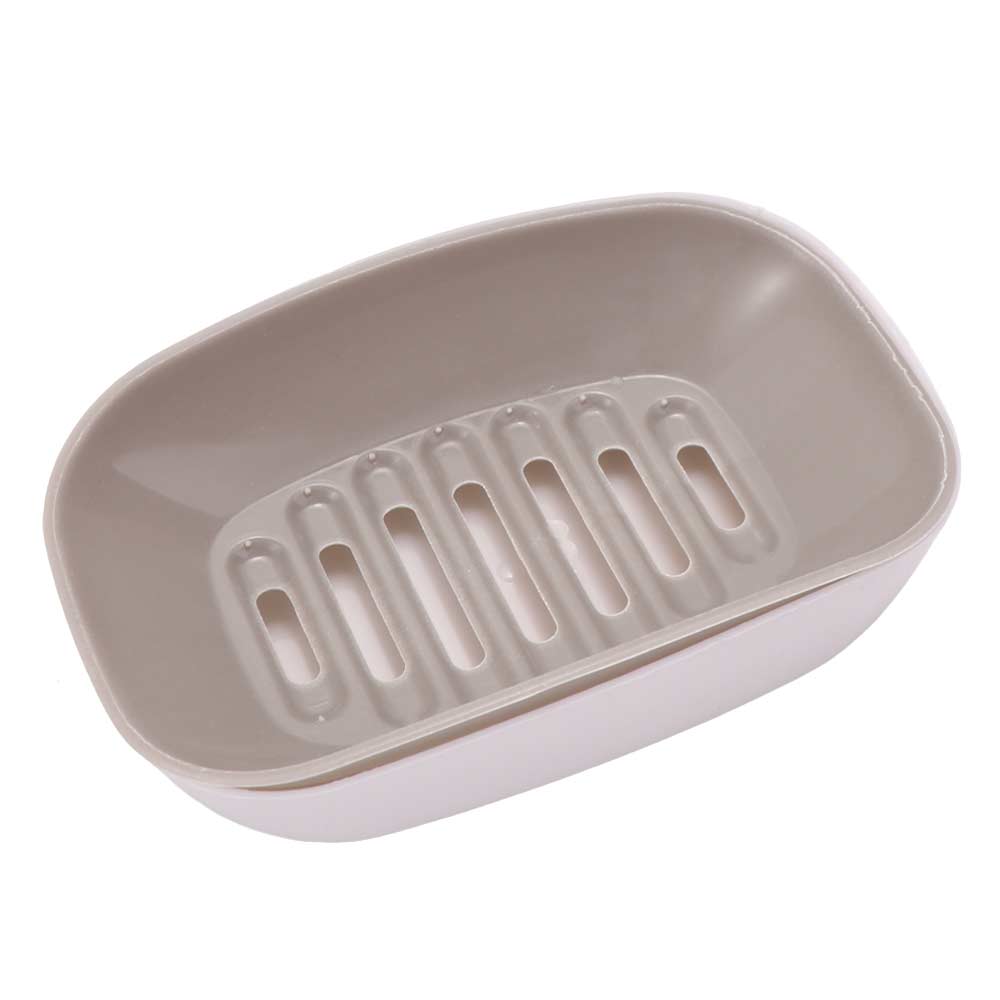 Fast Drying Double Layer Soap Box Plastic Soap Dish Holder Practical Soap Storage Rack Household
