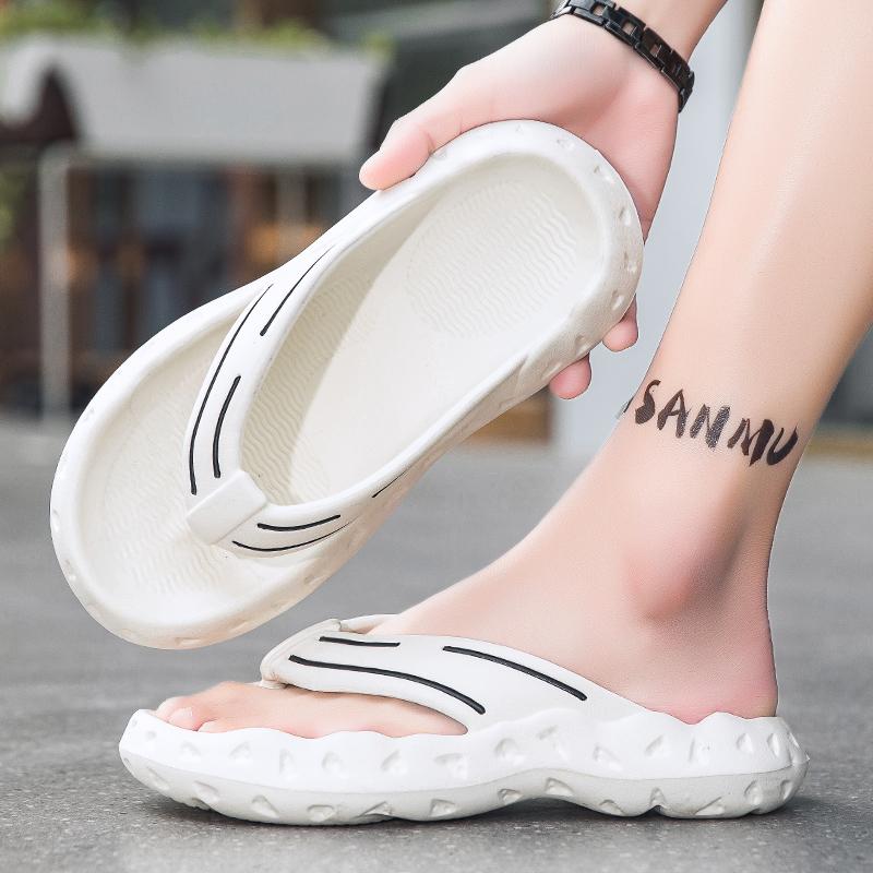 Мода Мода Улица Мужская Обувь EVA Легкая Обувь Слипоны Мужские Тапочки Горячая Распродажа Мужские Пляжные Шлепанцы Летние Повседневные Мужские Шлепанцы Новый Стиль