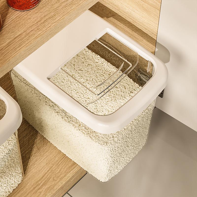 Креативное ведро для риса, резервуар, влагонепроницаемый, защищенный от насекомых, герметичный контейнер для хранения риса, контейнер для пищевых продуктов из зерновых, кухонные аксессуары