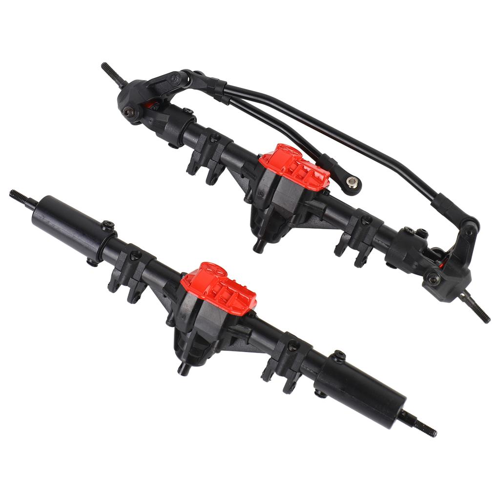 RC Car Front Rear Straight Complete Axle with 2pcs Metal Drive Shafts for Axial SCX10 II 90046 90047 1 10 RC Crawler