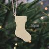 30x Christmas Stockings Wooden Cutouts Unfinished Blank Slices Pendants Ornaments for Crafts