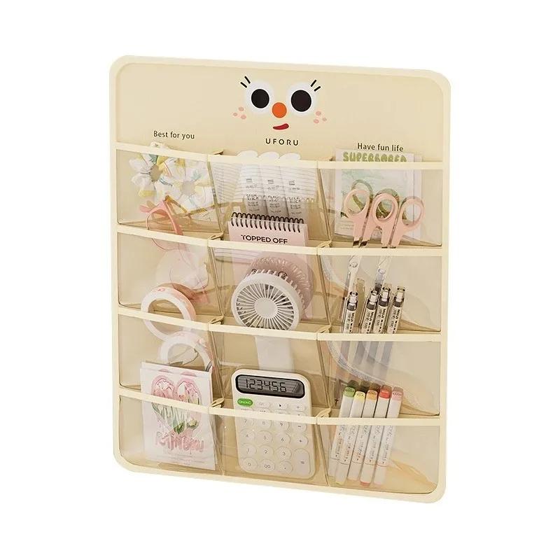 Non-Woven Double-Sided Underwear Storage Bag Wardrobe Hanging Bag Folding Clothing Organizer Transparent Socks Bra Storage Bags