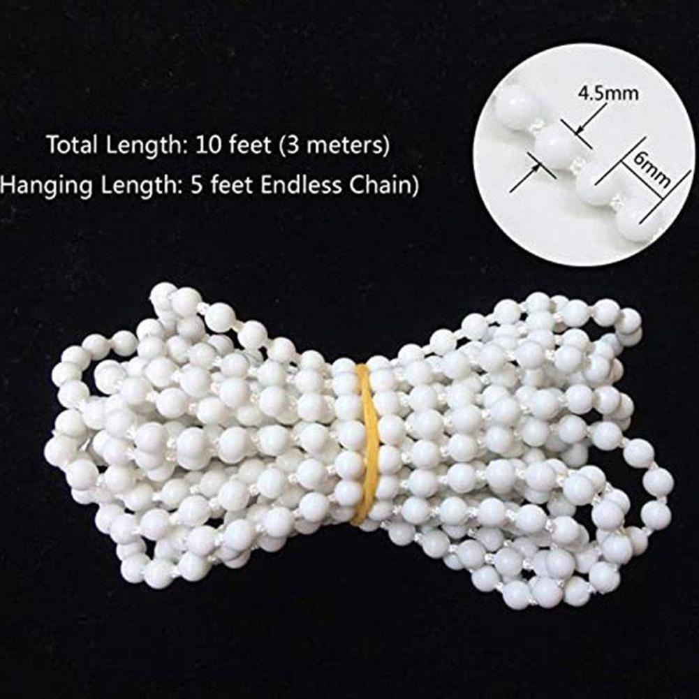 Цепочка для слепых бусин, размер 300 см, бесплатный комплект безопасности, пластик