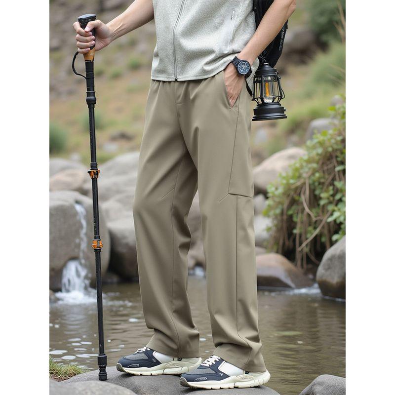 Mountain-Style Outdoor Sports Hiking Pants for Men, Spring and Autumn Straight-Leg Sports Trousers, Export Men's Casual Long Pants