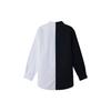 Li Ning Sports Basketball Series Color Block Свободная повседневная рубашка с длинным рукавом Мужские рубашки Черный Белый ASHR161-3