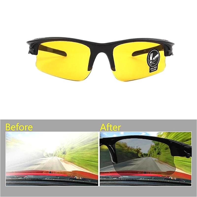 Антибликовые очки ночного видения для водителя автомобиля, мужские очки для вождения, защитные солнцезащитные очки, очки ночного видения, очки для вождения