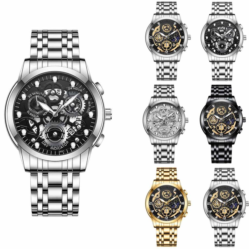 Men's Waterproof Luminous Running Alarm Clock Watch