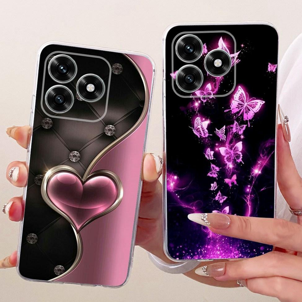 Case For Honor X5C Plus Cover Transparent Luxury Cute Cat Fashion Butterfly Cool Painted Casing For Honor X5cPlus