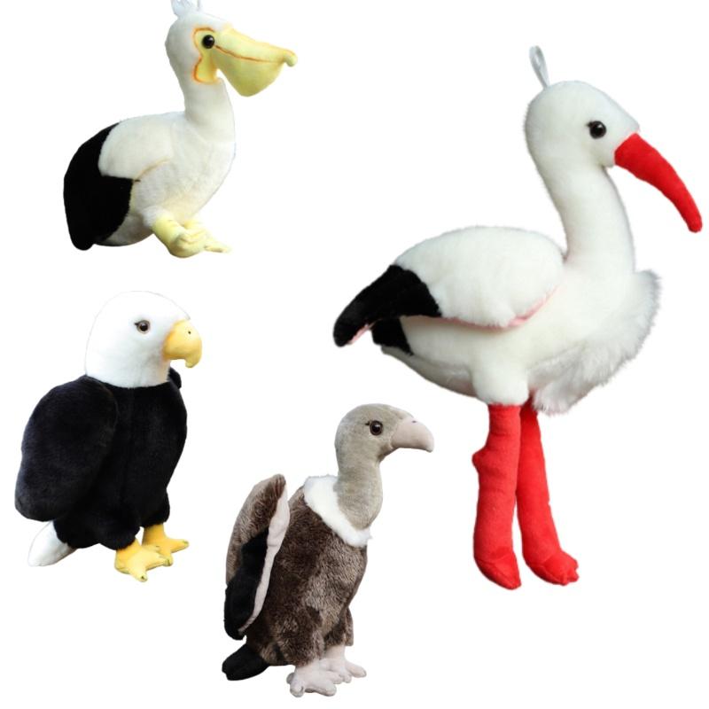 Soft And Cuddly Stork, Pelican, And Vulture Plushies 25cm/35cm/45cm