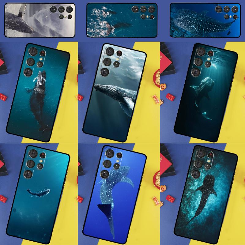 Чехол для телефона 'Плавающий китовый акула в океане' для Samsung Galaxy S24 Ultra S9 S10 S20 S21 S22 Plus S23 FE S25 Ultra Задняя крышка