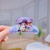 Cute Anime Witch Kpop Demon Hunter Claw Hair Clips Plastic Hair Claw Clips Girly Heart Design Hair Styling Accessories For Girls