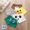 5Pc Cotton Baby Underpants Children Student Cartoon Breathable Boxers