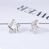 S925 Silver Star Stud Earrings for Women - Simple Korean Style Christmas Gift