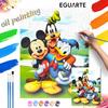 Disney Mickey Goofy Donald digital oil painting diy handpainted coloring painting home decoration gift wall art 130 characters limit.