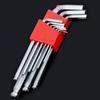BESTU Hex Wrench Set with Ball and Long Hex Keys 9-Piece Point, L-Shaped Wrench, (1.5/2/2.5/3/4/5/6/8/10mm)