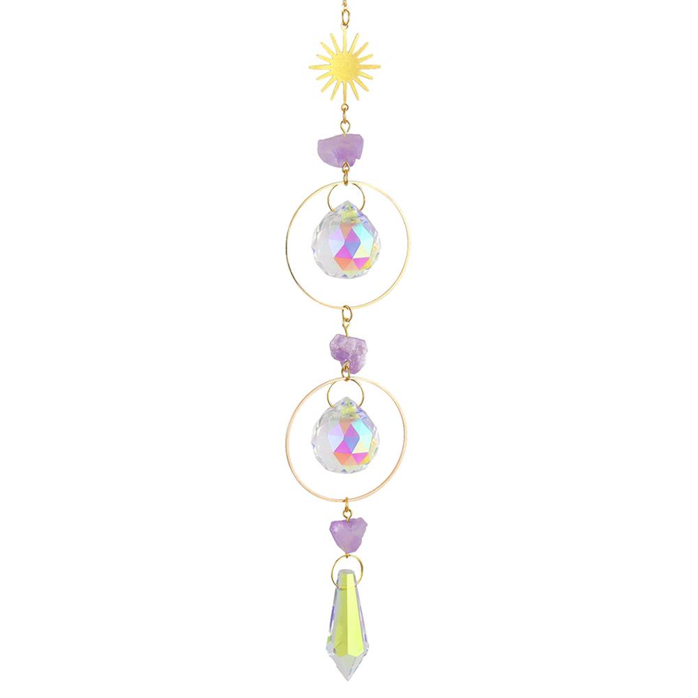 Crystal Prisms Pendant Creative Hanging Sun Catcher Versatile Sun Catcher Wind Chime for Wedding Decoration