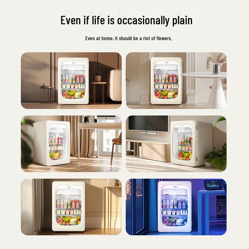 Midea 116L Mini Bar Refrigerator CN plug (adapter included)