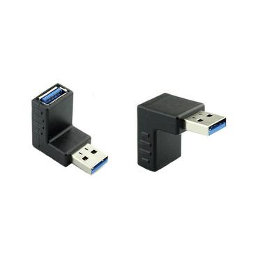 Новый адаптер USB 3.0 90 градусов штекер-гнездо комбинированный угловой соединитель вверх и вниз
