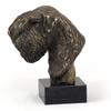 Irish Soft Coated Wheaten Terrier, Terier Pszeniczny - Statuetka Psa, Popiersie Na Kamiennej Podstawie, Rzeźba, Trofeum Na Wystawę Psów Marki Art-Dog