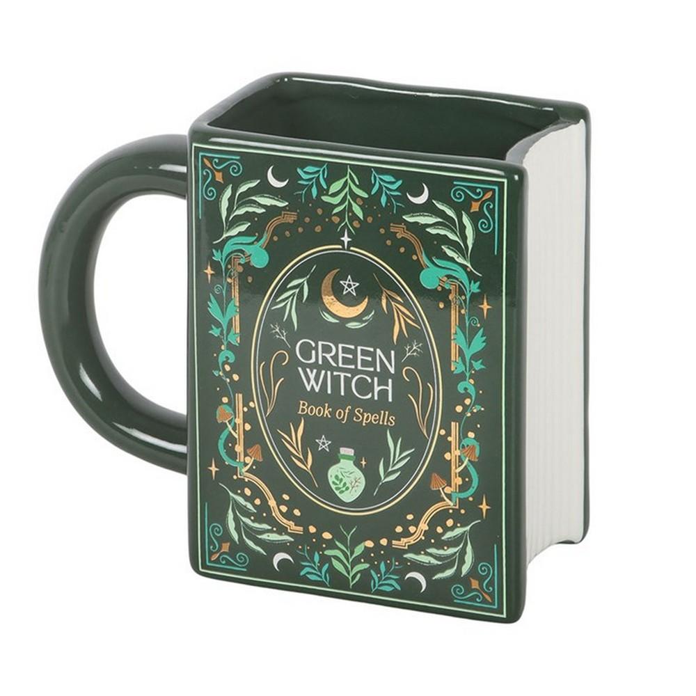 Something Different Green Witch Book 450ml Mug