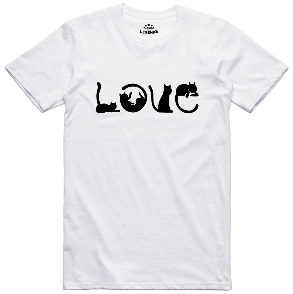 Cat Unisex T Shirt Cat Love Design Premium Tee