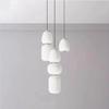 Современный молочно-белый стеклянный подвесной светильник, скандинавский светодиодный подвесной светильник для обеденного стола, гостиной, кухни, спальни, подвесной светильник в виде стеклянного шара