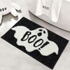 Halloween Alien Faux Cashmere Absorbent Bathroom Floor Mat