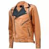 Lambskin Real Leather Men's Jacket Tan Genuine Handmade Lambskin Soft Stylish