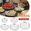 Round Shape Picnic Dinner Plate 14/17/20/23/26cm Dessert Plate Simple Dining Tray  Outdoor Camping