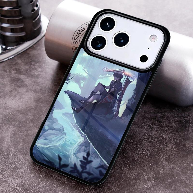 Чехол для телефона Scaramouche Genshin Impact для iPhone 17,16e,15,14,13,12,11,Mini,Pro,MAX мягкий силиконовый чехол